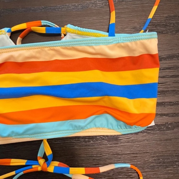 The Bikini Lab Multi Color Striped Bikini Top - Picture 5 of 7